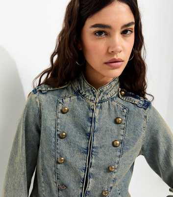 Blue Drummer Style Denim Jacket