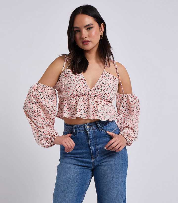 Urban Bliss Pink Off The Shoulder Puff Sleeve Top