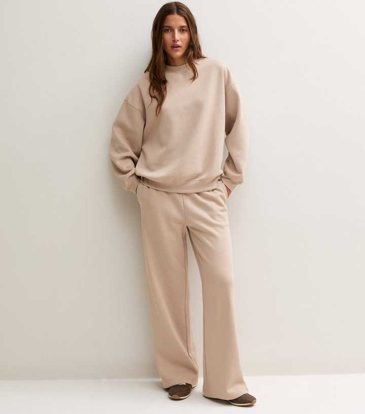 Light Brown Cotton Rich Relaxed Sweatshirt