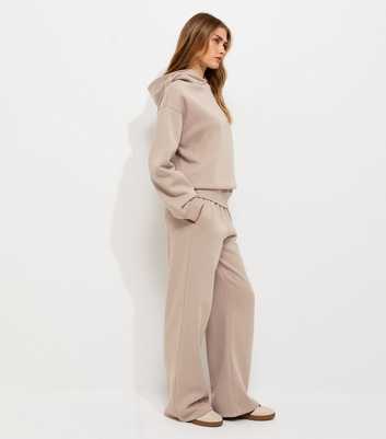 Light Brown Cotton Rich Long Sleeve Hoodie