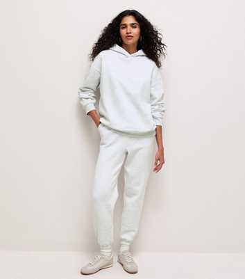 Grey Marl Cotton Rich Cuffed Joggers