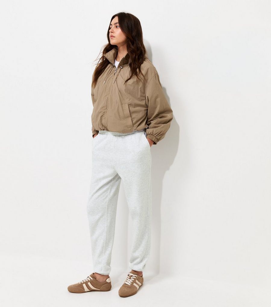 Grey Marl Cotton Rich Cuffed Joggers