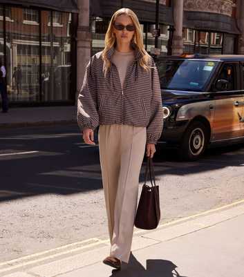 Premium Stone Wide Leg Joggers