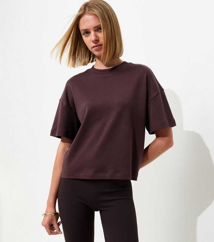 Premium Dark Brown Heavyweight Cotton Boxy Fit T-Shirt
