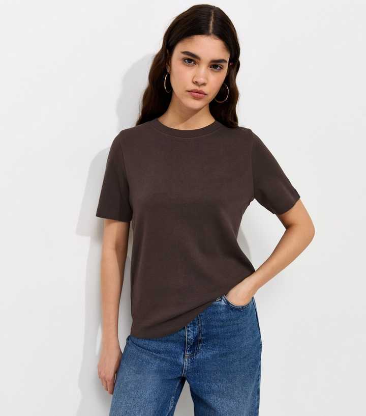 Premium Dark Brown Heavyweight Cotton T-Shirt