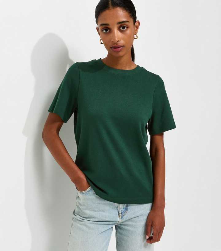 Premium Dark Green Heavyweight Cotton T-Shirt