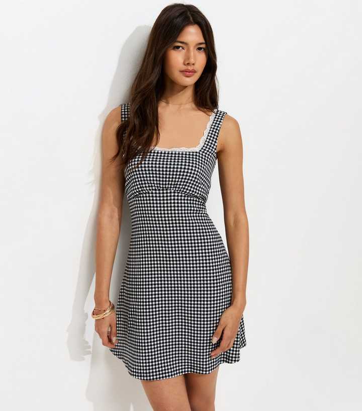 princess polly baby blue dress Ladies Casual Mini Shirt Dress with Square Neck and Embroidered Cutout,  Sleeveless Cap Sleeve, A-Line Silhouette from Dhgate Basic & Casual Dresses main image 1