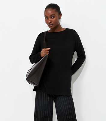Black Soft Touch Long Sleeve Top