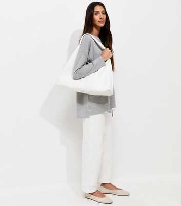 Light Grey Soft Touch Long Sleeve Top