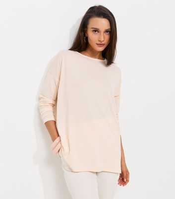 Cream Soft Touch Long Sleeve Top