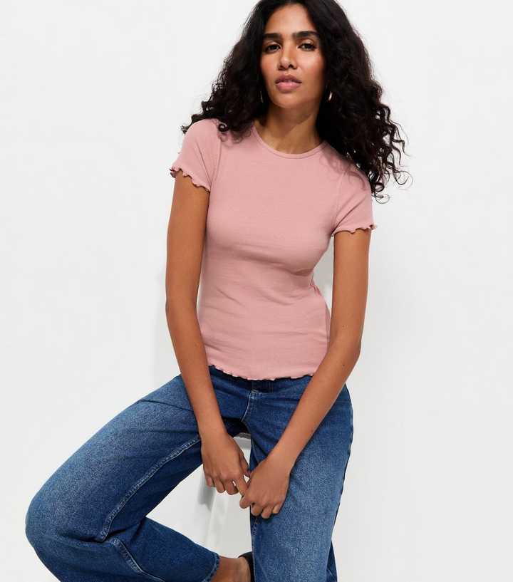 Light Pink Cotton Rich Short Sleeve Babylock T-Shirt
