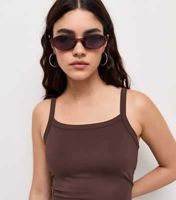 Premium Dark Brown Athletic Gym Bra