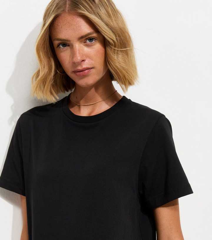 banana republic black sequin dress Black Midi T-Shirt Dress – PinkBlush main image 1