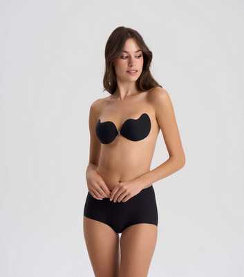 Nude Intimates Black Stick On Mango Bra