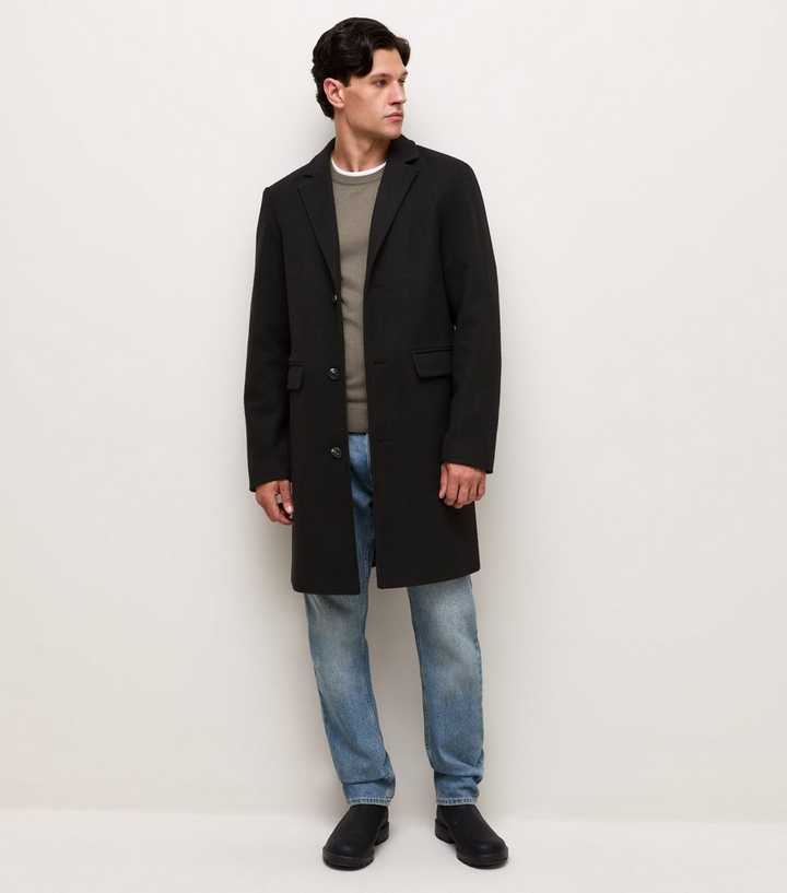 Long Black Tailored Coat