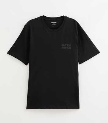 Jack & Jones Black Organic Cotton Chest Logo T-Shirt
