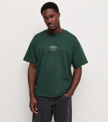 Jack & Jones Dark Green Cotton Rich Apparel Logo T-Shirt