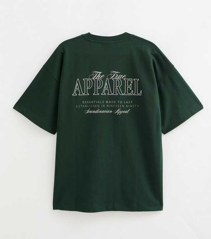 Jack & Jones Dark Green Cotton Rich Apparel Logo T-Shirt