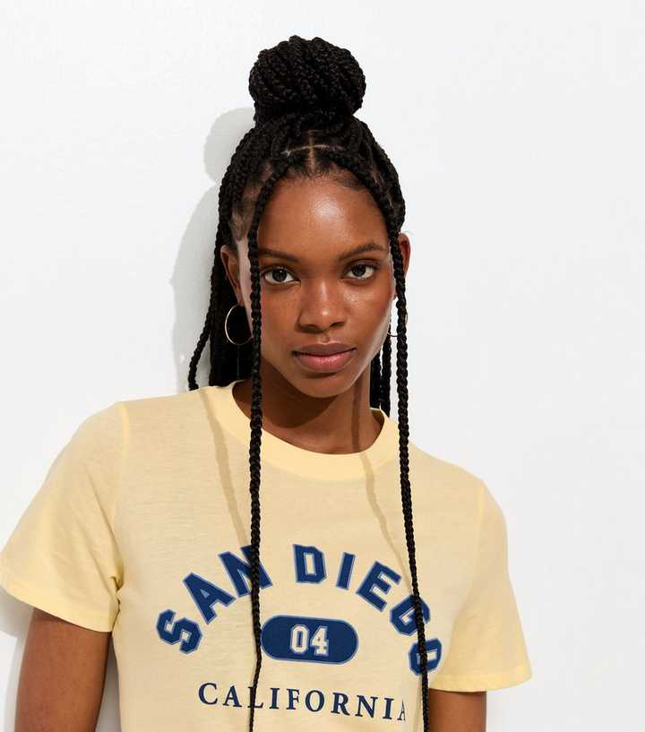 Light Yellow San Diego Print T-Shirt