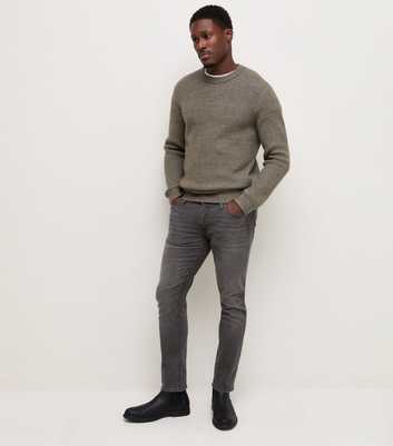 Jack & Jones Black Cotton Rich Slim Fit Jeans