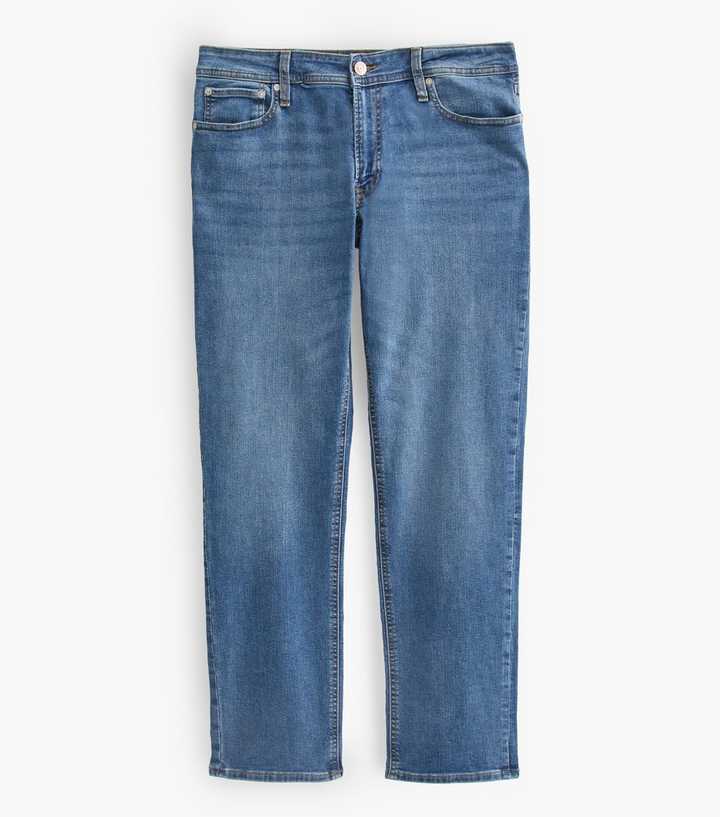 Jack & Jones Blue Regular Fit Mid Rise Jeans
