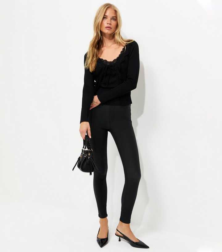 Black Coated Emilee Jeggings