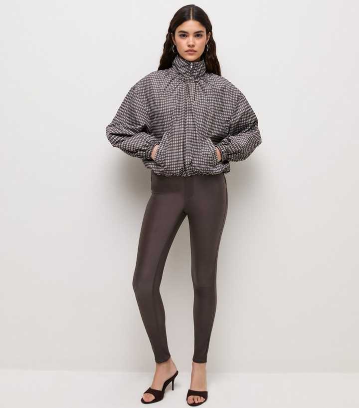 Dark Brown Coated Emilee Jeggings