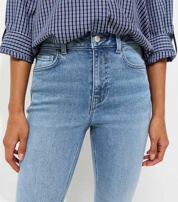 Blue Stretch Cigarette Slim Leg Jeans