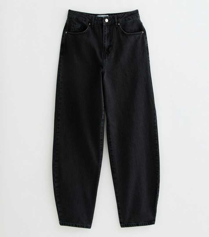 Tall Black Blake Barrel Leg Jeans
