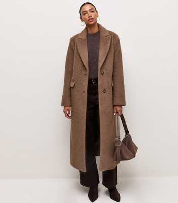 Mink Brushed Felt Long Coat