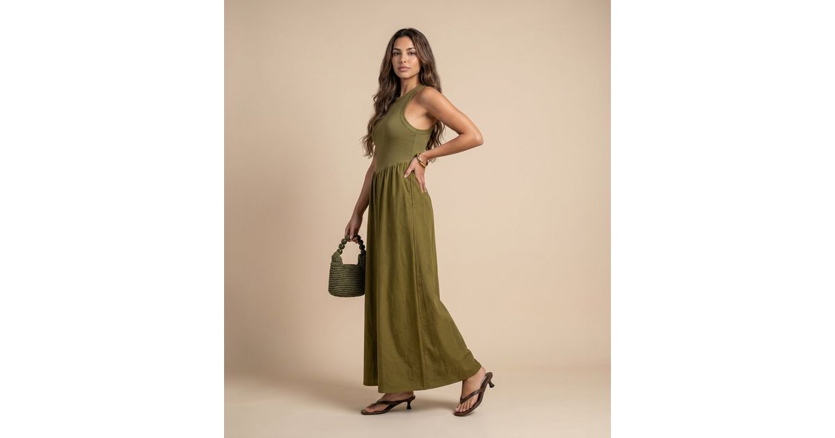 strapless open back dress Sweater Knit Sleeveless Midi Dress  Neutral Ribbed Knit for Day to Ni   Whisper in Style