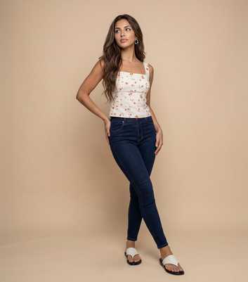 Urban Bliss Dark Blue Skinny Jeans