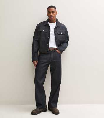 Jack & Jones Navy Classic Straight Leg Selvedge Jeans