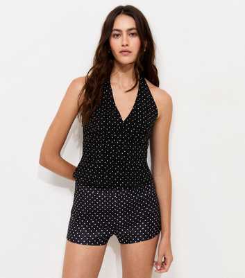 Black Polka Dot Short Hot Pants