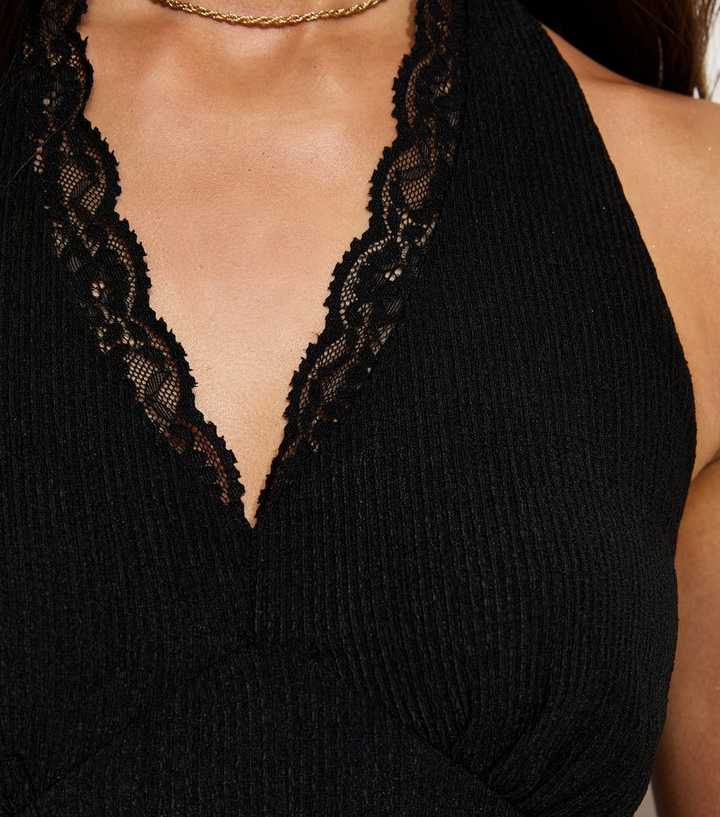 strapless open back dress Shapewear V-Neck Lace Midi Dress | Built-In Sculpting