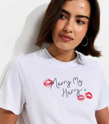 White Cotton Lips Logo T-Shirt