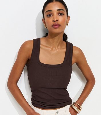 Square Neck Tops | Square Neck Long Sleeve Tops | New Look