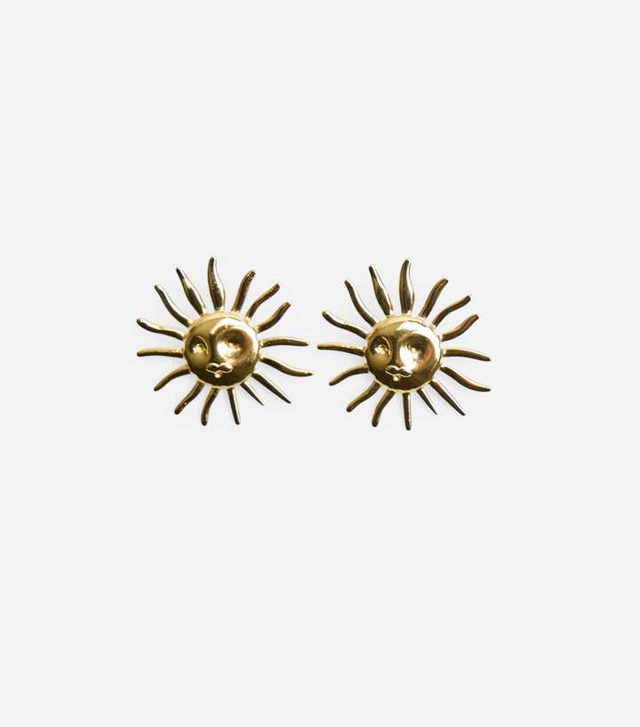 Public Desire Gold Plated Sunshine Stud Earrings