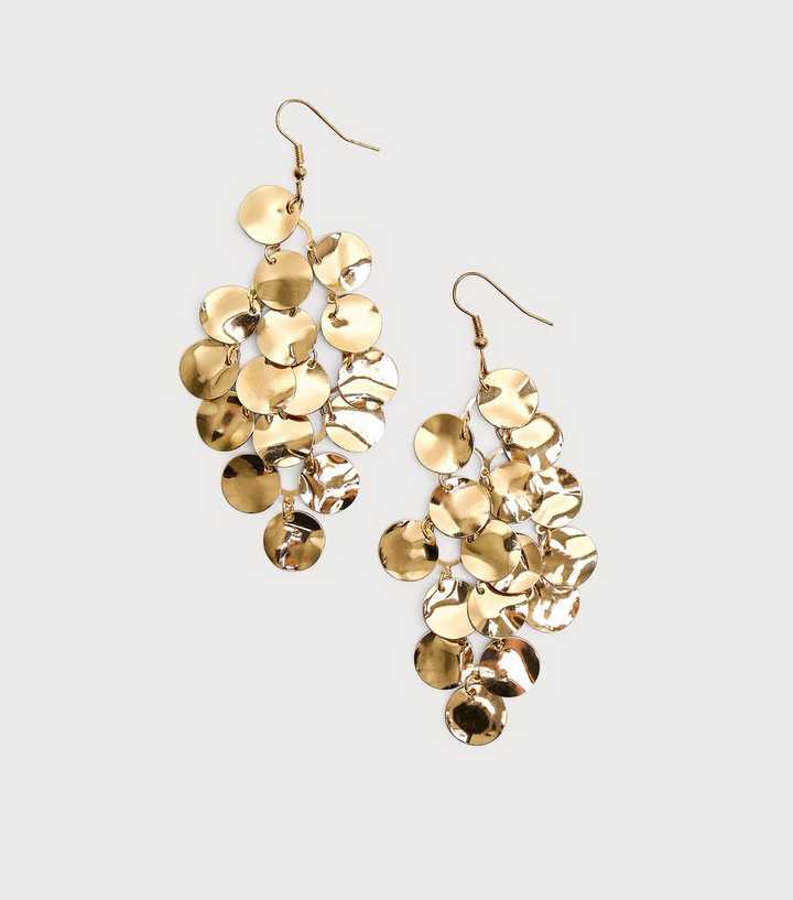 Public Desire Gold Plated Chandelier Drop Earrings