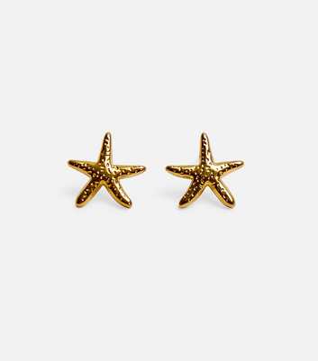 Public Desire Gold Tone Mini Star Fish Stud Earrings