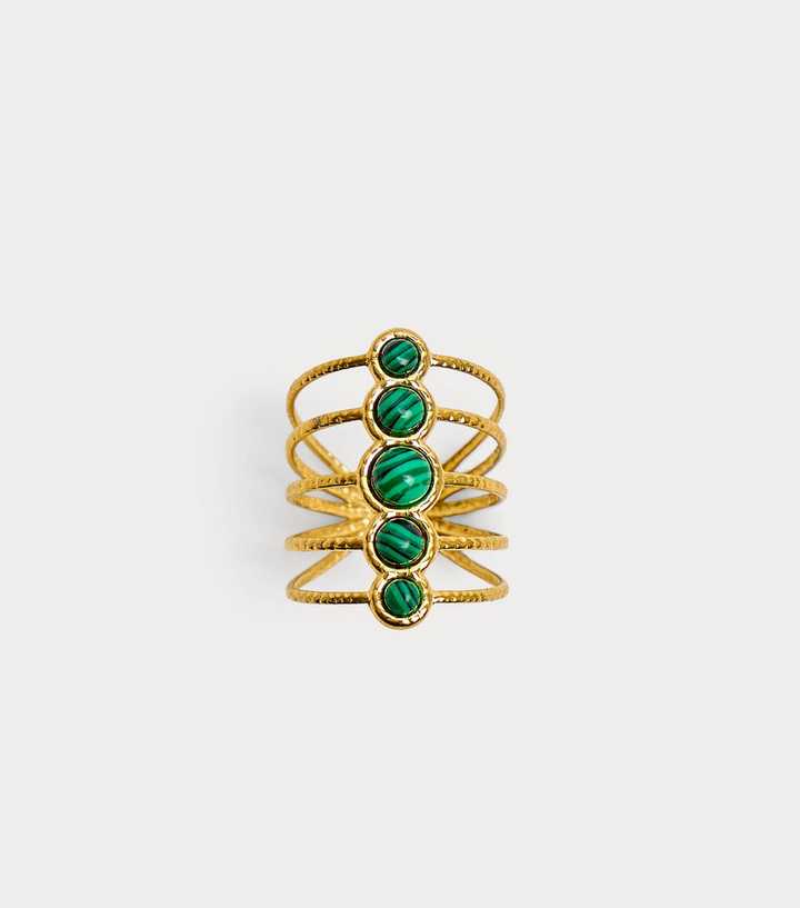 Public Desire Gold Tone Adjustable Layered Ring