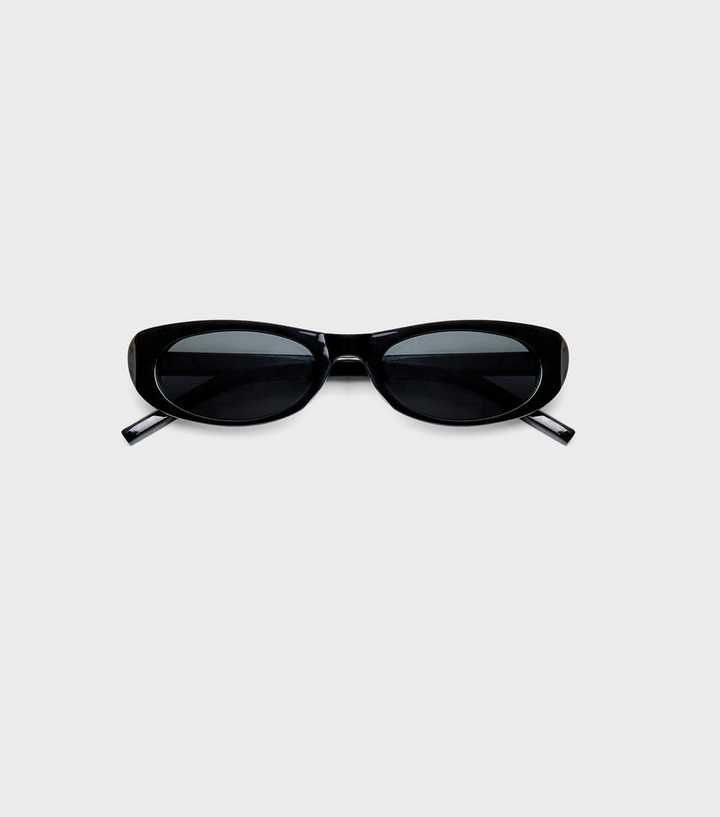 Public Desire Black Narrow Cat Eye Sunglasses