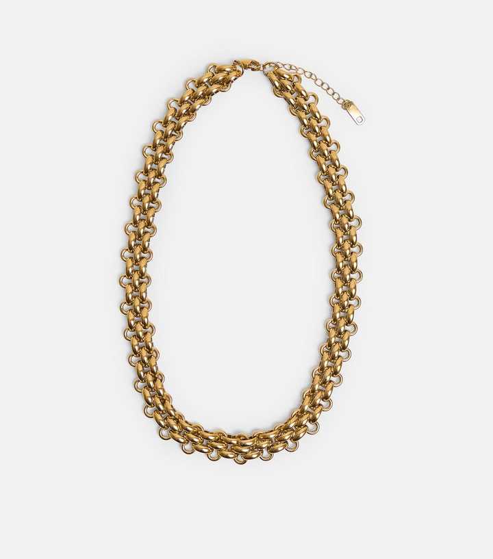 Public Desire Gold Tone Chunky Chain Necklace