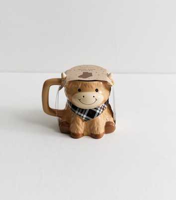 Brown Highland Cow Mug and Socks Set