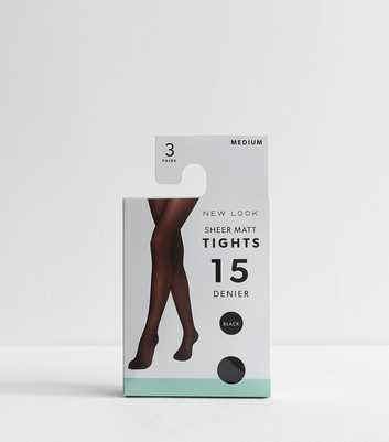 Pack of 3 Black Sheer Matt 15 Denier Tights