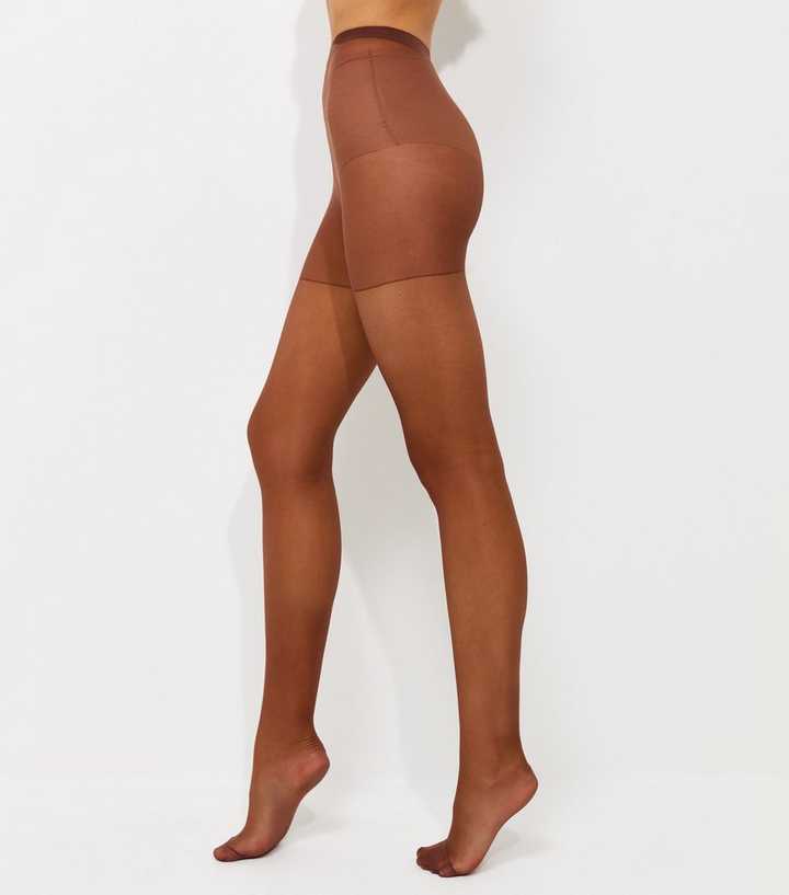 Pack of 3 Mocha Brown Sheer Matt 15 Denier Tights