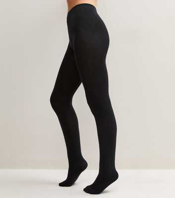 Black Cotton Rich Tights