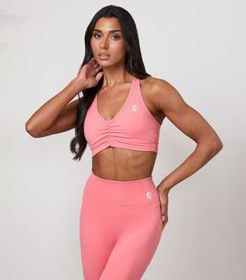 Gym King Light Coral 365 Scrunch Sports Bra