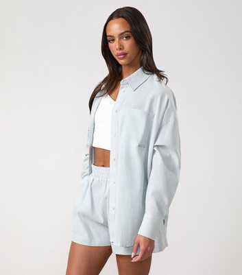 Gym King Blue Signature Woven Shirt