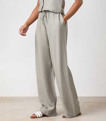Gym King Grey Wide Leg Trousers
